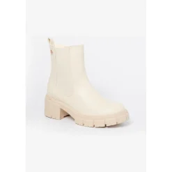 Bottes à semelles crantées blanc