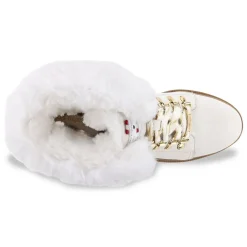 Bottes de neige femme blanc ROSENN en cuir