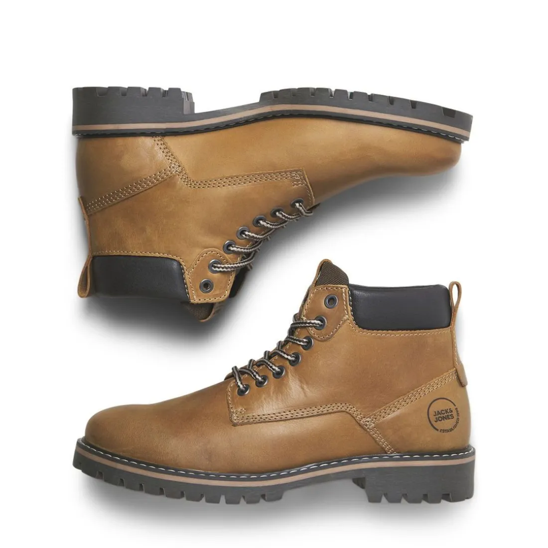 Bottes en cuir Jaune Beau