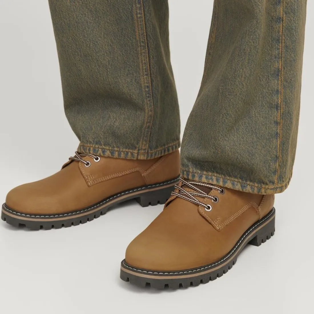 Bottes en cuir Jaune Beau