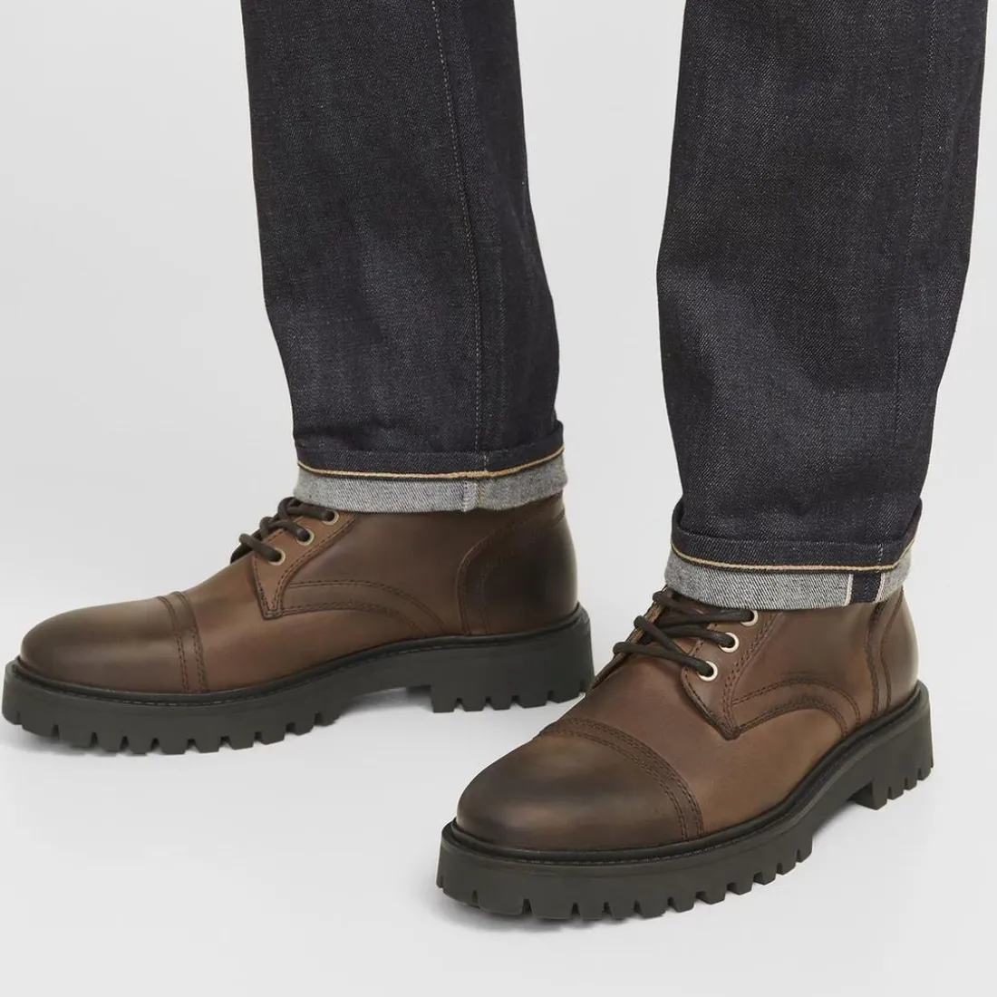 Bottes en cuir Marron Bert