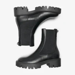 Bottes femme Bout en amande noir Demi