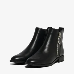 Bottes femme Bout en amande noir Mina
