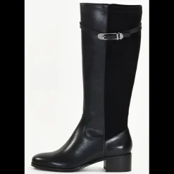 Bottes femme en Cuir DAISIA Noir