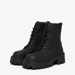 Bottes femme Haut Bout rond noir