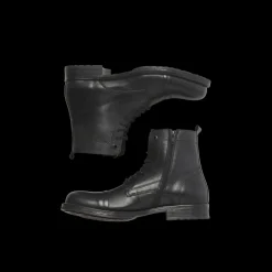 Bottes homme anthracite lacets cuir Sean
