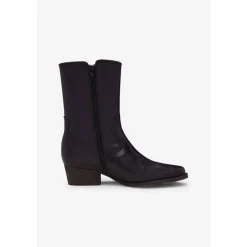 Bottines en cuir Austin noires Noémie