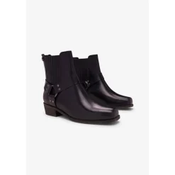 Bottines en cuir Jackson noires Esme