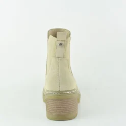 Bottines femme en cuir BEIGE