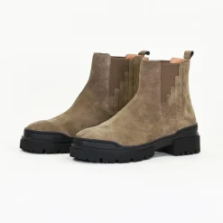 Bottines Femme en Cuir CIRSE Taupe