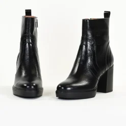 Bottines Femme en Cuir DAHLIA Noir