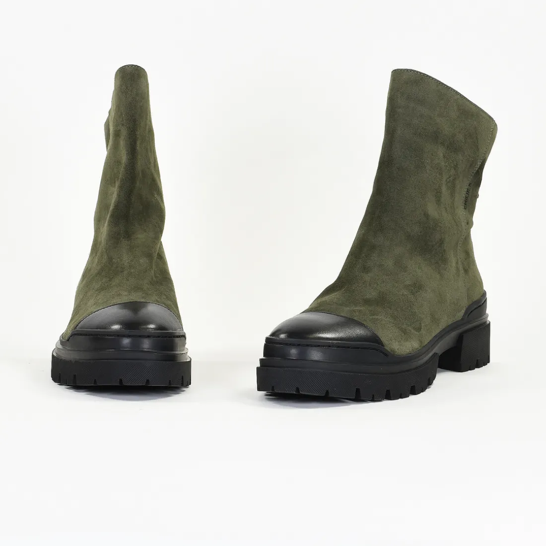 Bottines Femme en Cuir FRESSIA Kaki