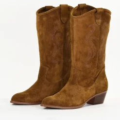 Bottines Femme en Cuir LYS Camel