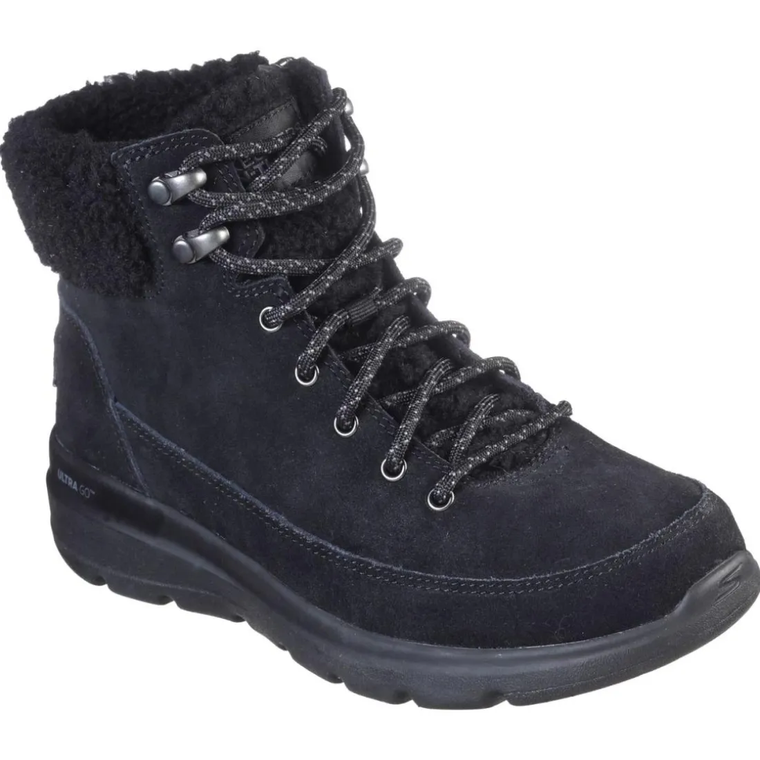 Bottines femme GLACIAL ULTRA - WOODLANDS noir en cuir