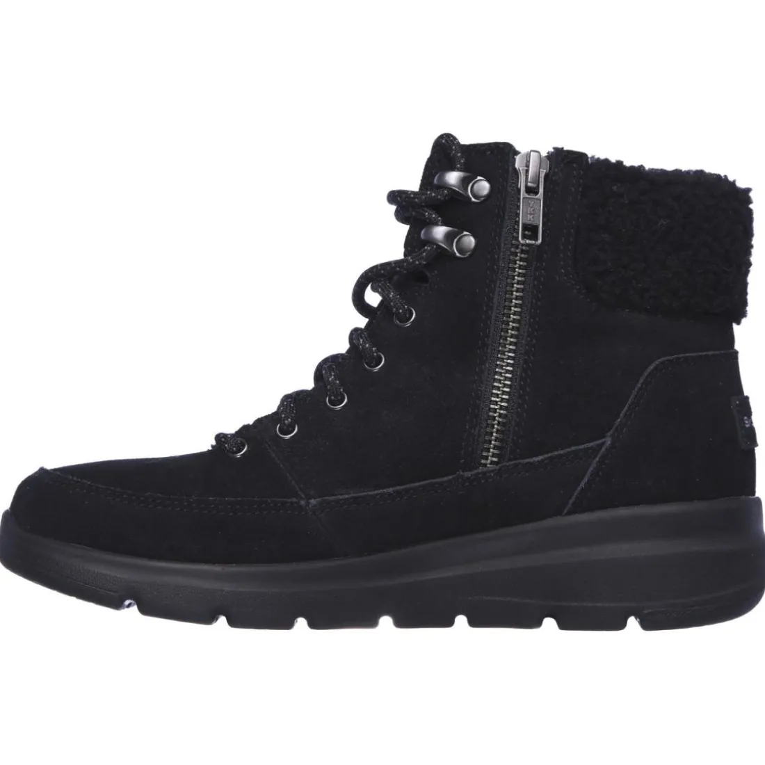 Bottines femme GLACIAL ULTRA - WOODLANDS noir en cuir