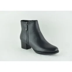 Bottines femme NOIR en cuir