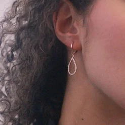 Boucles d'oreilles Femme MYC-Paris - Laiton Doré Rose Pendantes