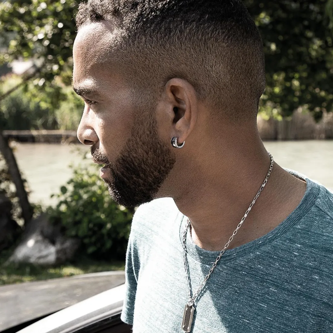 Boucles d'oreilles HBO533 pour Homme