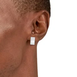 Boucles d'oreilles Homme Lacoste Backhand - 2040435 Acier Argent