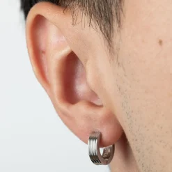 Boucles d'oreilles Homme Lotus Style Bijoux Men'S Earrings - LS2154-4-1 Acier