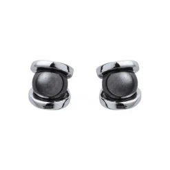 Boucles d'Oreilles Jourdan ATLAS AJS085HE - Boucles d'Oreilles En Argent et Hematite Jourdan Bijoux