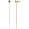 Boucles d'oreilles Les Interchangeables A56671 - Serti PM Or Rose Cristal Les Interchangeables
