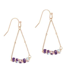 Boucles oreilles Sloya Piana en pierres Jaspe