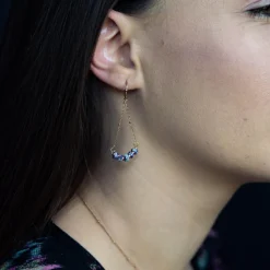 Boucles oreilles Sloya Piana en pierres Jaspe