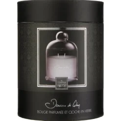 Bougie parfumée sous cloche en verre