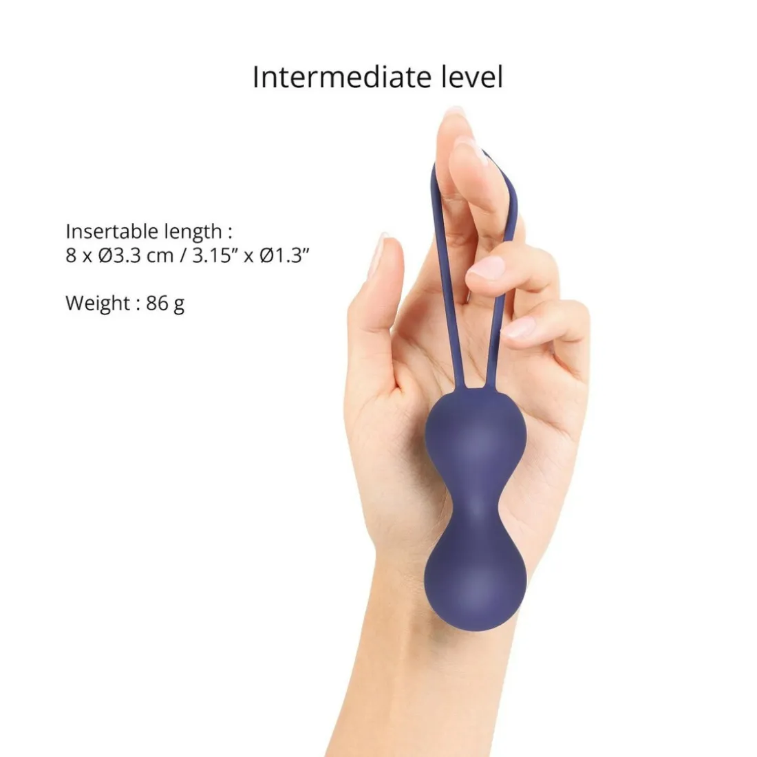 Boules de geisha soft silicone JOIA - MIDNIGHT INDIGO LOVE TO LOVE