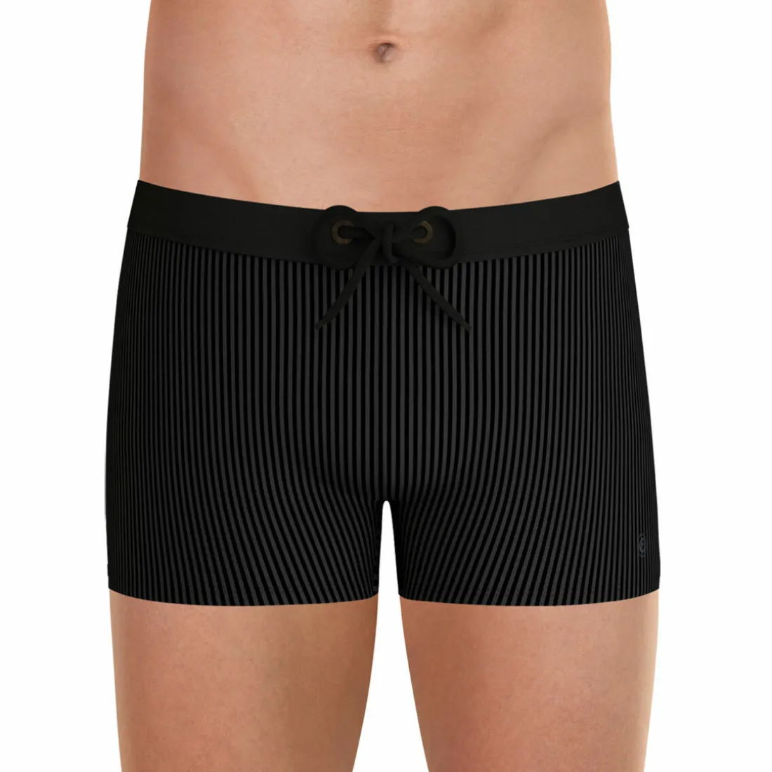 Boxer de bain fibres recyclées noir pour homme