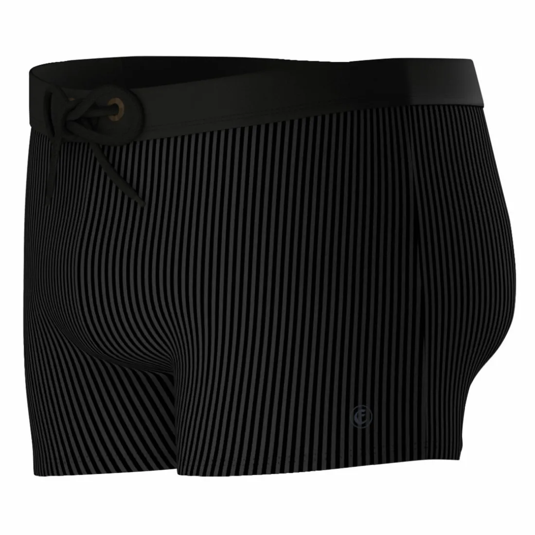 Boxer de bain fibres recyclées noir pour homme