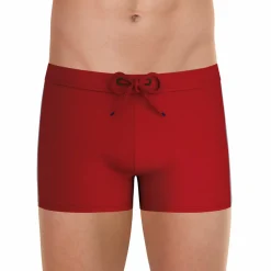 Boxer de bain homme fibres recyclées Fait en France Rouge