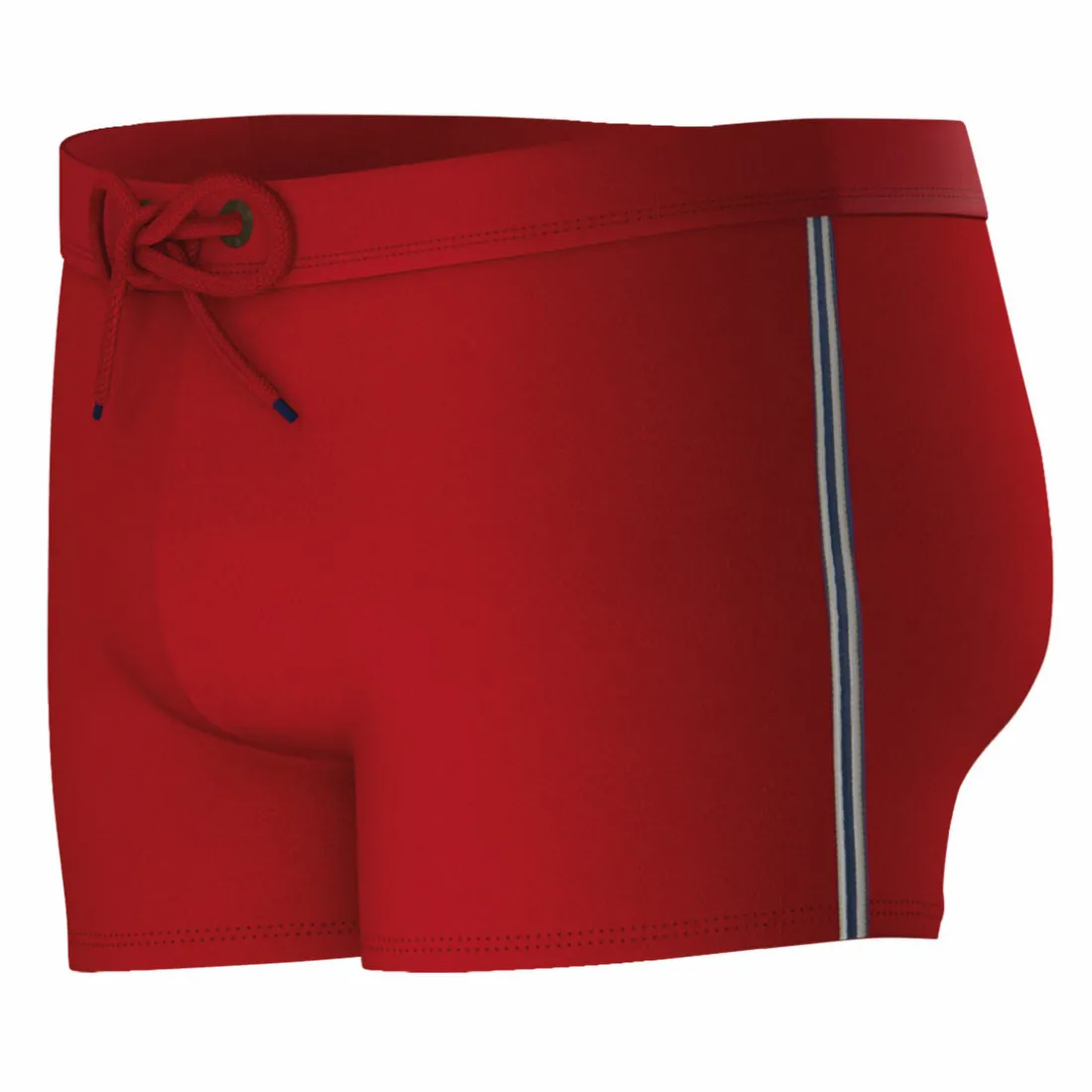 Boxer de bain homme fibres recyclées Fait en France Rouge