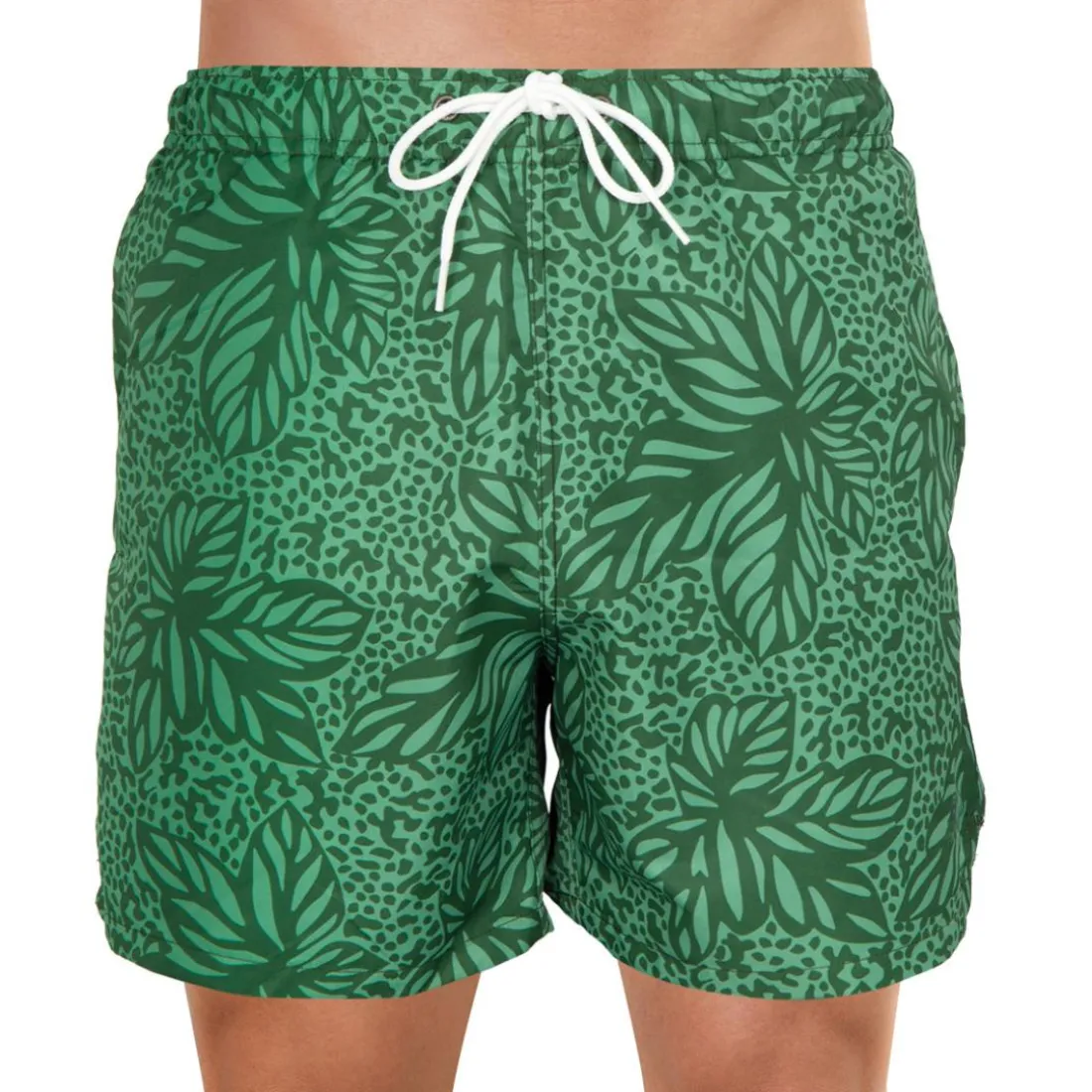 Boxer de bain homme fibres recyclées Trendy Eminence vert