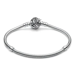 Bracelet Disney Maille Serpent Fermoir Fée Clochette - Pandora Moments