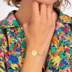Bracelet Femme So Charm - BD2281-DORE-L-DIAMANT - Bracelet Initial Doré