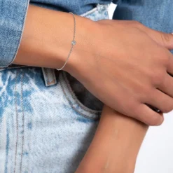 Bracelet Femme So Charm - BD3183-ARGENT-DIAMANT - Bracelet Mode Argenté