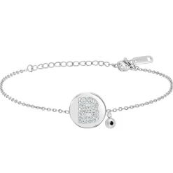Bracelet Femme So Charm - BD2693-ARGENT-B-DIAMANT - Bracelet Argenté Lettre