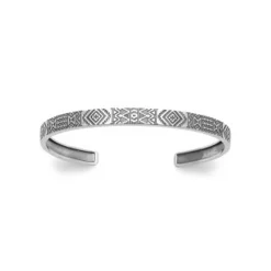 Bracelet Jonc ouvert fantaisie homme 6mm Argent Maison de la Bijouterie VYZWVY6Y