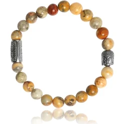 Bracelet Lauren Steven Design ML021 - Bracelet En Pierre Naturelle Crazy Stone Lauren Steven