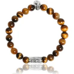 Bracelet Lauren Steven Design ML001 - Bracelet En Pierre Naturelle Oeil de Tigre Lauren Steven