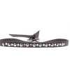 Bracelet Les Interchangeables A35389 - Bracelet Tissu Gris Cristaux Swarovski Les Interchangeables