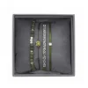 Bracelet Les Interchangeables A38627 - Bracelet Tissu Vert Cristaux Swarovski Les Interchangeables