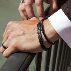Bracelet Noir HB7481 pour Homme