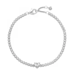 Bracelet Rivière Cœur Scintillant Pandora Timeless - Argent