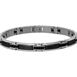Bracelet Rochet B031981 - Bracelet Noir Argenté Rochet