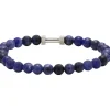 Bracelet Rochet B266012 - ZEN Perles Lapis Lazuli Acier Moleté Rochet