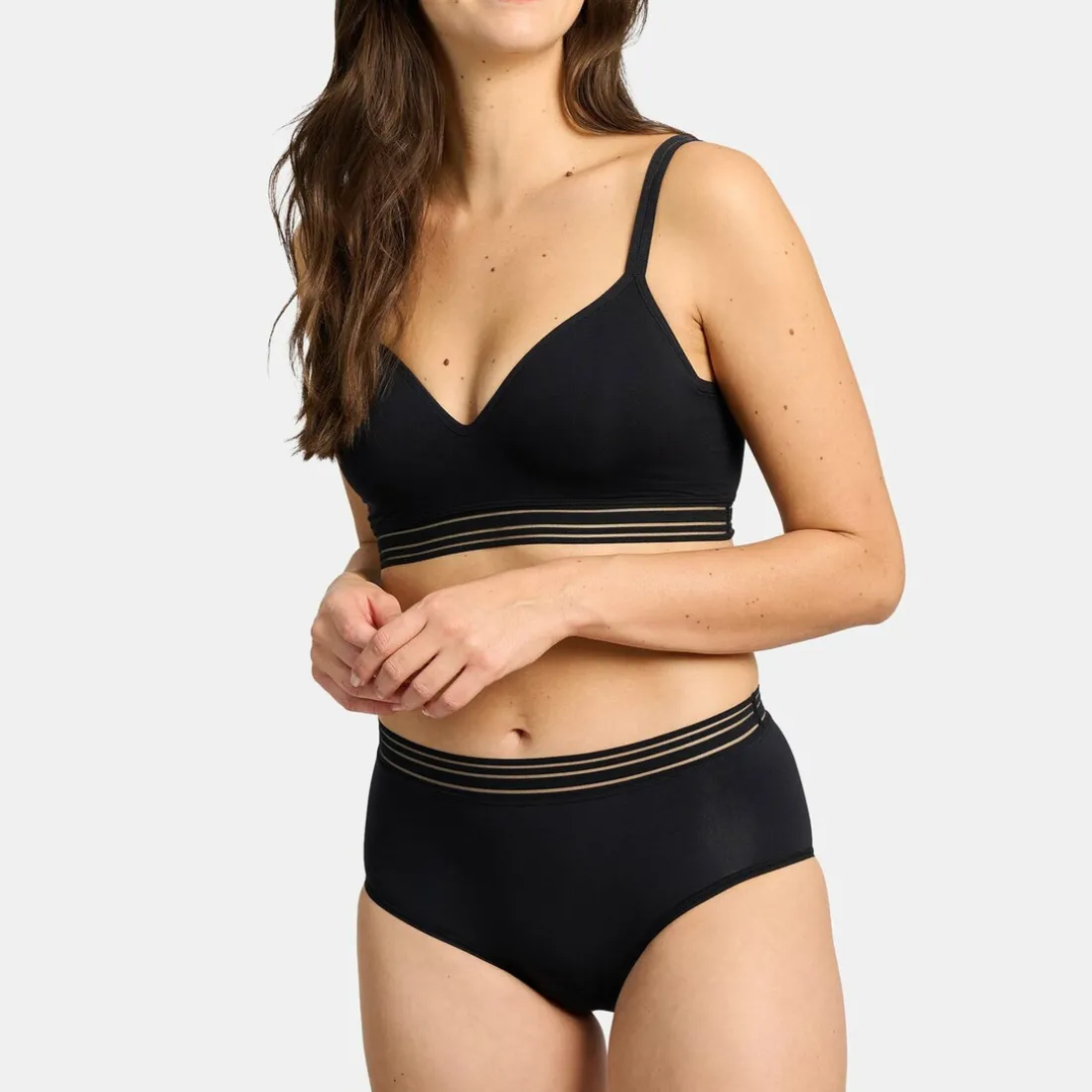 Brassière coques sans armatures - Noir