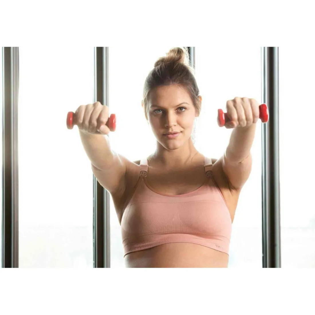 Brassière d'allaitement sport rose Cache Coeur Lingerie